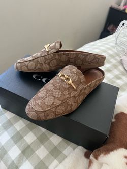 Coach loafer slides