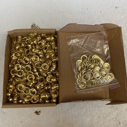 Brass Plating Gold Eyelets with Washers Clothing Grommets Scrapbook 6/8/10mm