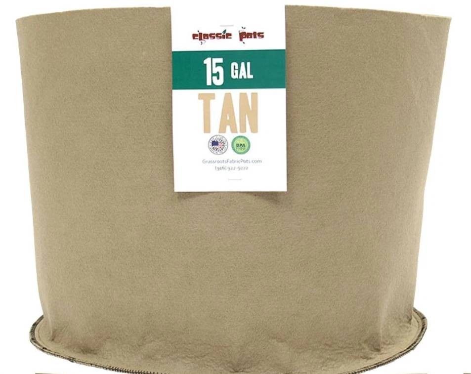 New Fabric Grow Pots - 15 Gallon