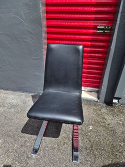 Modern Black Faux Leather Dining Chair with Chrome Base