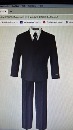 Formal boy suit - black size 18 18
