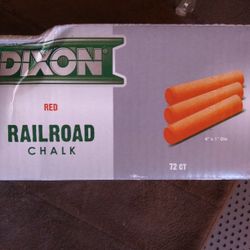 NEW DIXON RED RAILROAD CHALK