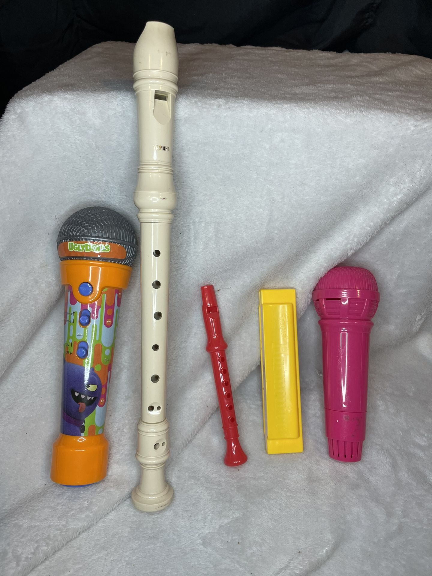 YAMAHA RECORDER UGLY DOLLS MUSICAL MICROPHONE BUNDLE kids instruments 