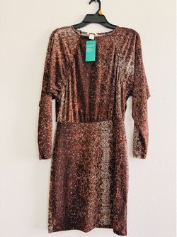 H & M animal print dress