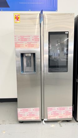 New Samsung Side By Side Family Hub Refrigerator