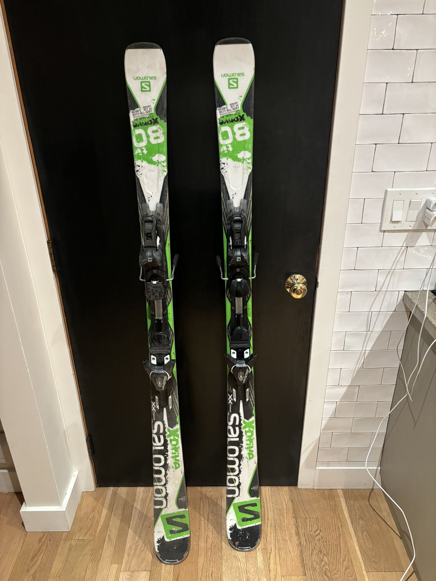 The Salomon X-Drive 80 Ti Skis + Z12 Bindings