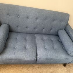 Used Blue 2 Seater Sofa