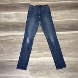 Hollister super high-rise skinny blue denim jeans size 25
