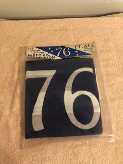 Vintage Historic Bennington 76 Flag 3’x5’ Cotton Bunting NIP