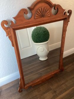 Vintage wood mirror