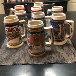 Budweiser stein’s 10 of them