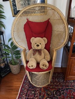 Beautiful vintage peacock chair for sale this is a stunning statement piece from the 1970s very solid and very heavy with a classic high fan back desi