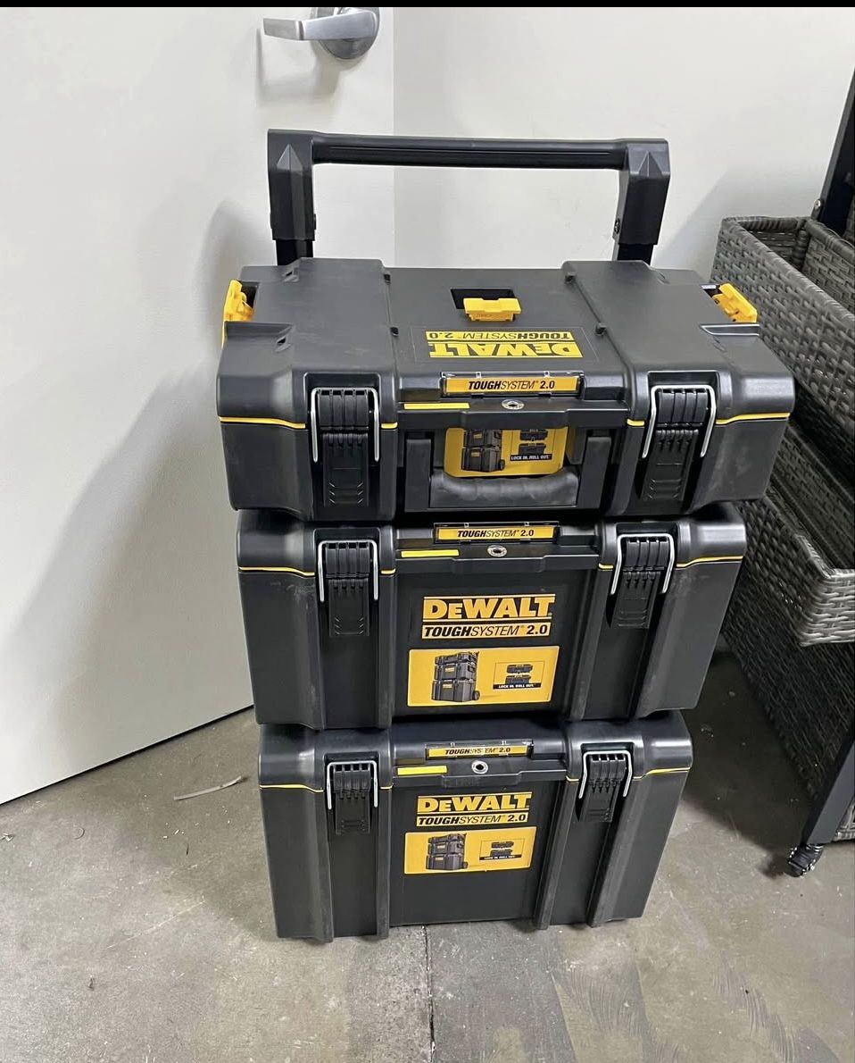 New DEWALT DWST83402-1 TOUGHSYSTEM 3-in-1 Kit 2.0 24 in. Tower Tool Box System (3 Piece Set)