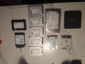 Mixed Lot of Hard Drives and SSDs