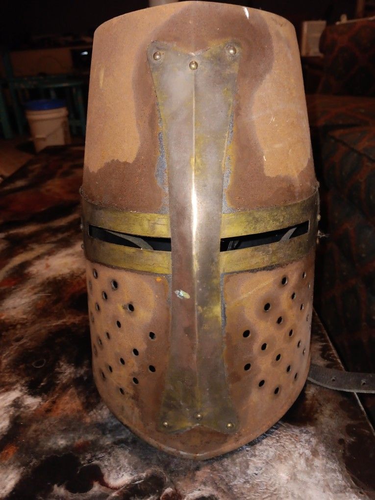 medieval Vintage crusader helmet
