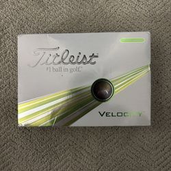 Titleist Velocity matte green golf balls - dozen