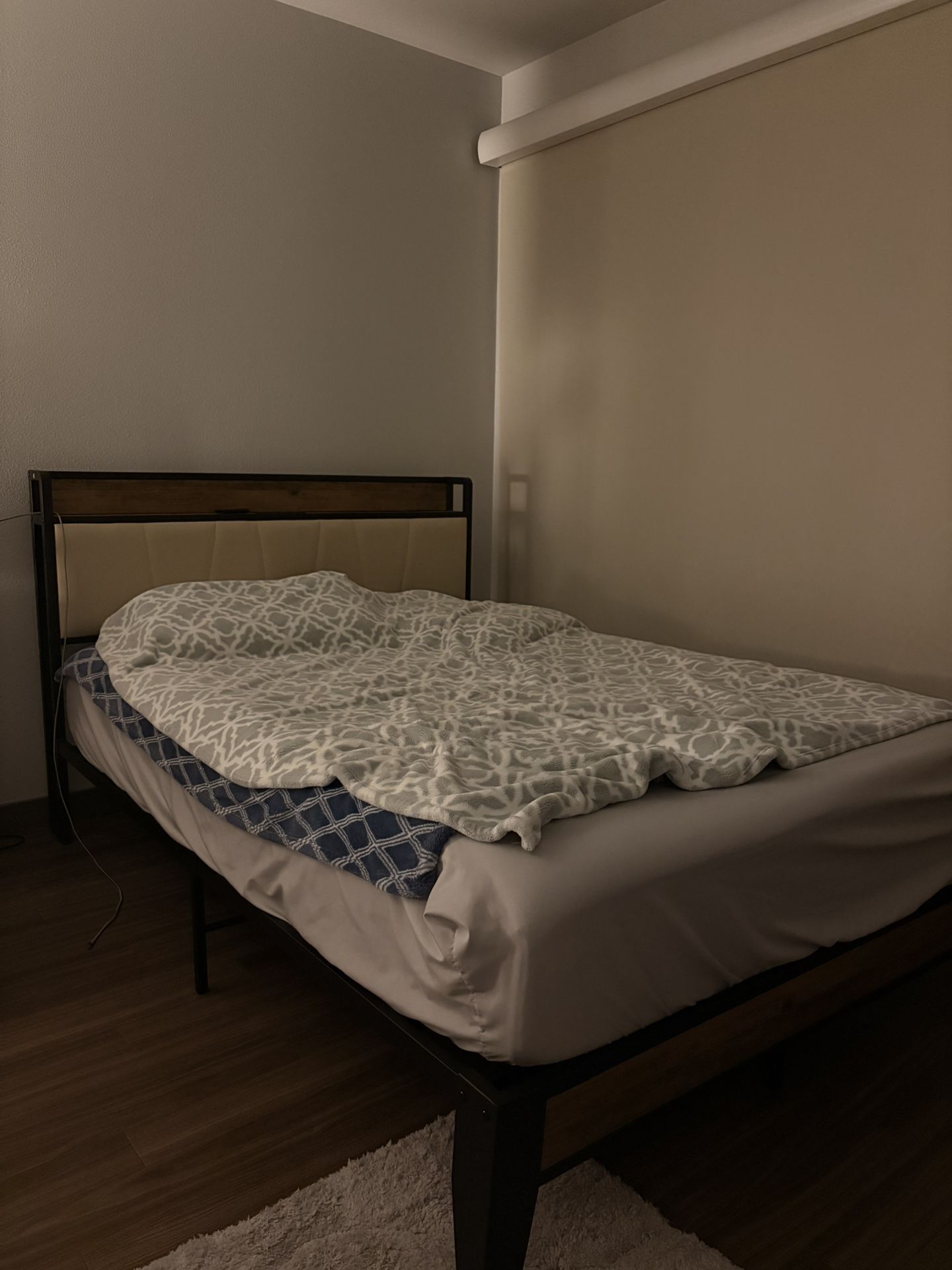 Full Size Mattress + Topper + Bed Frame