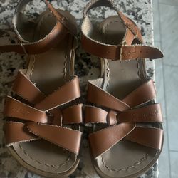Salt Waters Sandals Color Tan Size 2