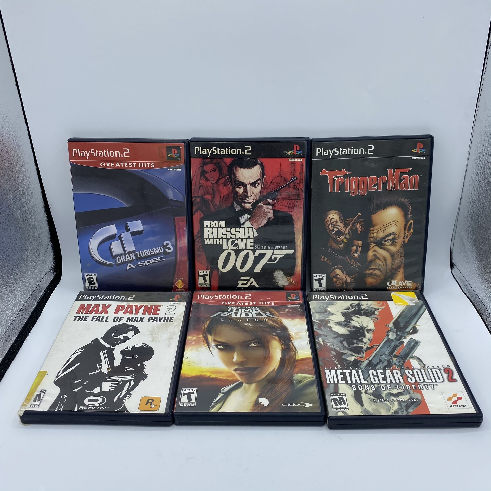 Lot of 6 Sony Play Station 2 Games All Related to Action And Adventure