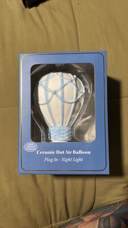 Ceramic Hot Air balloon night light!!