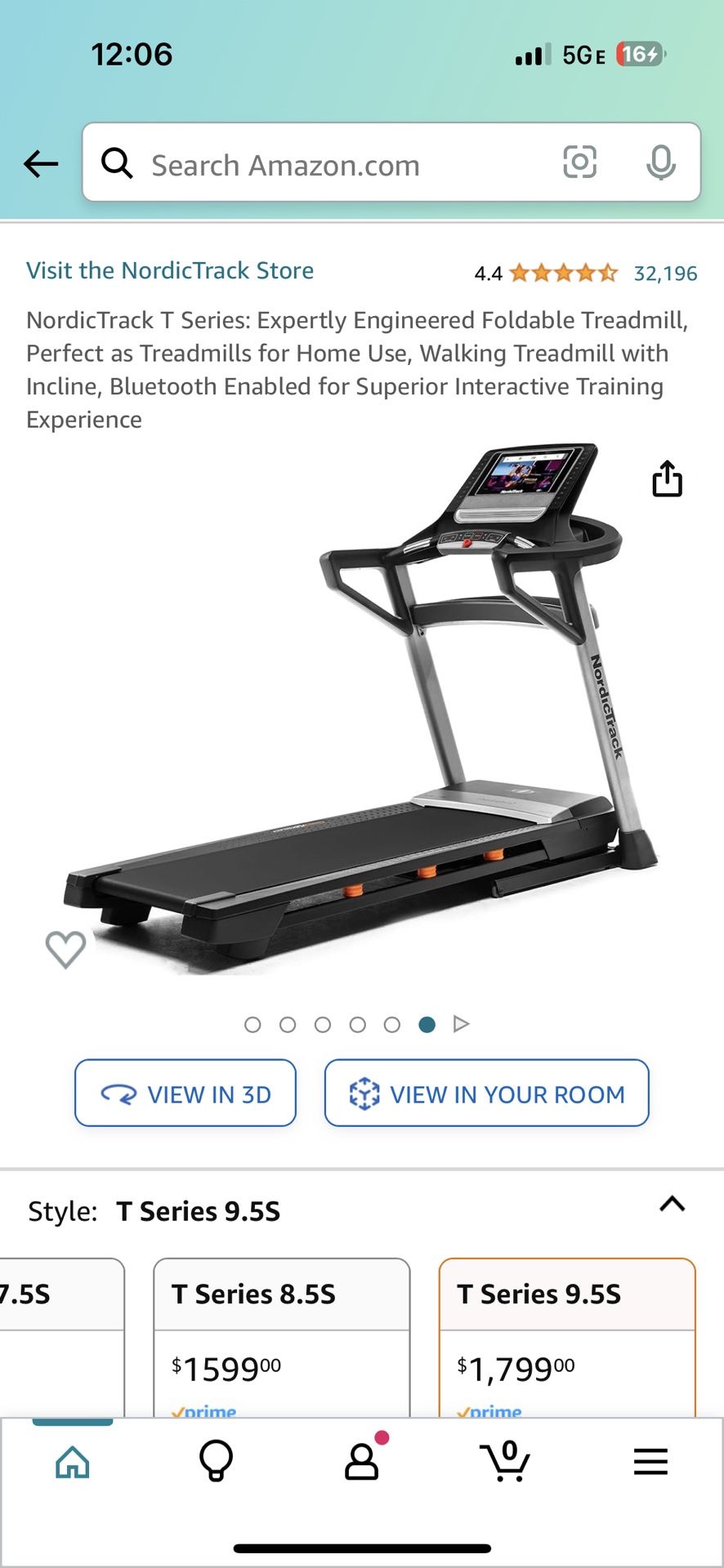 NordicTrack T Series 9.5 S Treadmill