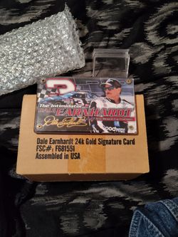 24 karat gold signature Dale Earnhardt card
