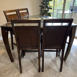 Dining Table, Dark Brown 