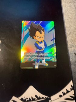 Dragon Ball Super TCG Vegeta Holo Energy Marker Card