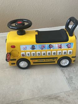 CoComelon School Bus Ride-On Toy