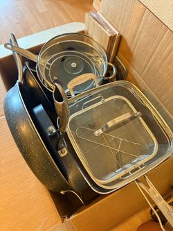 Granite Stone Non-Stick Pots, Pans, Fryer & Dutch Oven Complete Set
