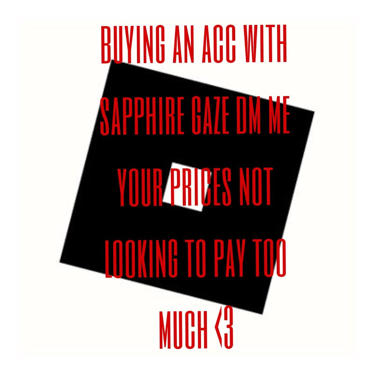 buying acc with sapphire gaze (roblox)