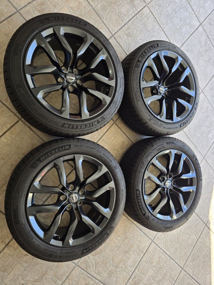 370Z Sport Rims And Michelin Pilot Sport Tires