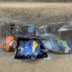 2003 McDonalds Happy Meal Lot of 3 Disney Pixar Finding NEMO Dory Bruce Toy NEW