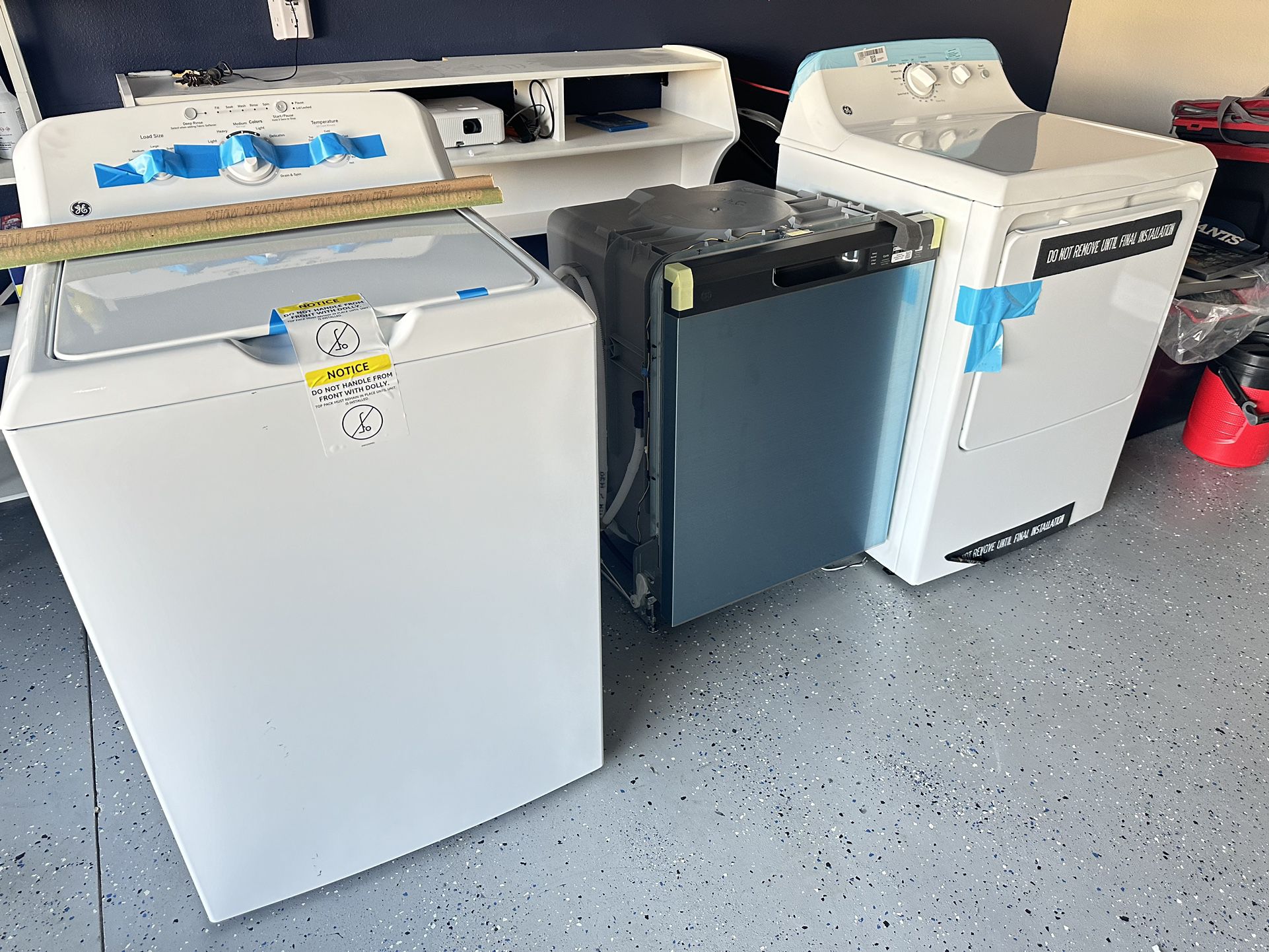 GE Washer And Dryer + Dishwasher 