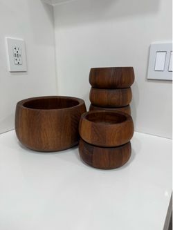 Vintage Danish Teak Bowls set of 7 by Jens Harald Quistgaard for Dansk Design Design 1960s