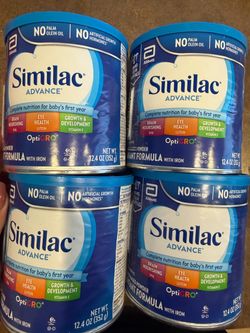 7 Cans Similac Advanced Baby Formula