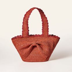 Kate Spade x Target Raffia Bow Tote Bag