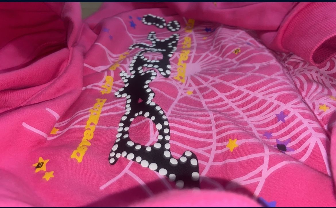 Pink Spider Hoodie 
