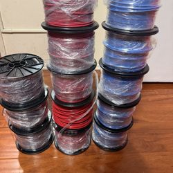 Wire #12 Solid 500 Ft Each One .Black Red And Blue