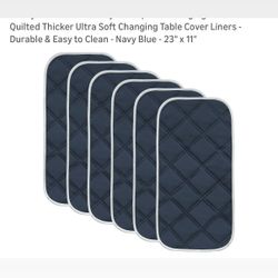 5 Water Proof Washable Changing Pads 23x11