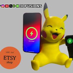 Pikachu iPhone MagSafe & Apple Watch Charger Stand