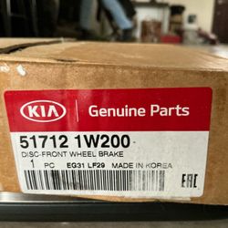 Genuine OEM 51712-1W200 Brake Disc - Front Wheel / 517121W200 for Kia Rio 12-17
