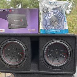 Kicker Comp R 10s Ported Box Amp And Wiring Kit 