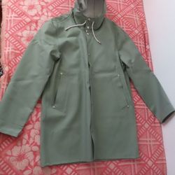 stutterheim Stockholm Raincoat Khaki Green sz M