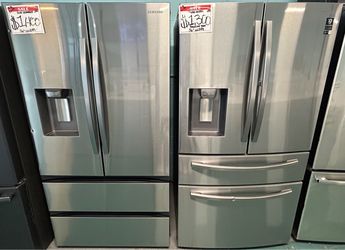 SAMSUNG STAINLESS 4 DOORS FRIDGE 36”