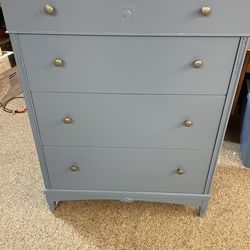 Blue Wood Dresser