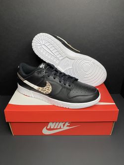 Nike Dunk Low SE Animal Instinct Black Women Size 12