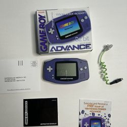 *MINT* Gameboy Advance Indigo CIB