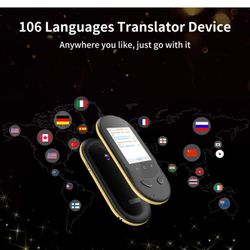 Language Translator Device Two Way Instant Voice Translator Support 106 Languageswith Camera Translation for Travelling Abroad Learning Shopping Busin