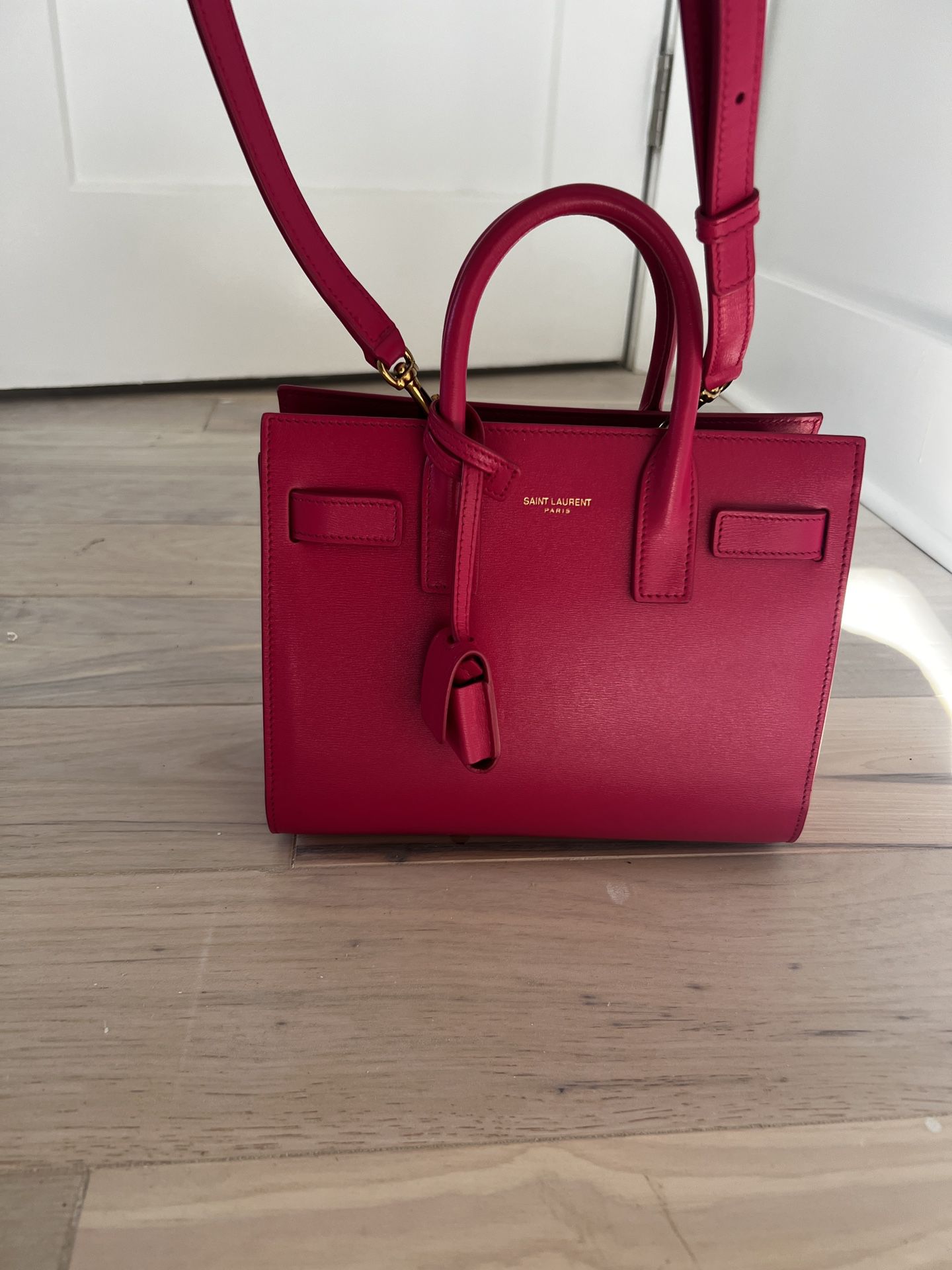Saint Laurent Pink Leather Small Sac De Jour - AGL1828 – LuxuryPromise